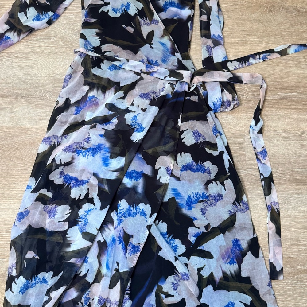 Bar III Chic Floral Wrap Dress - Picture 3 of 5